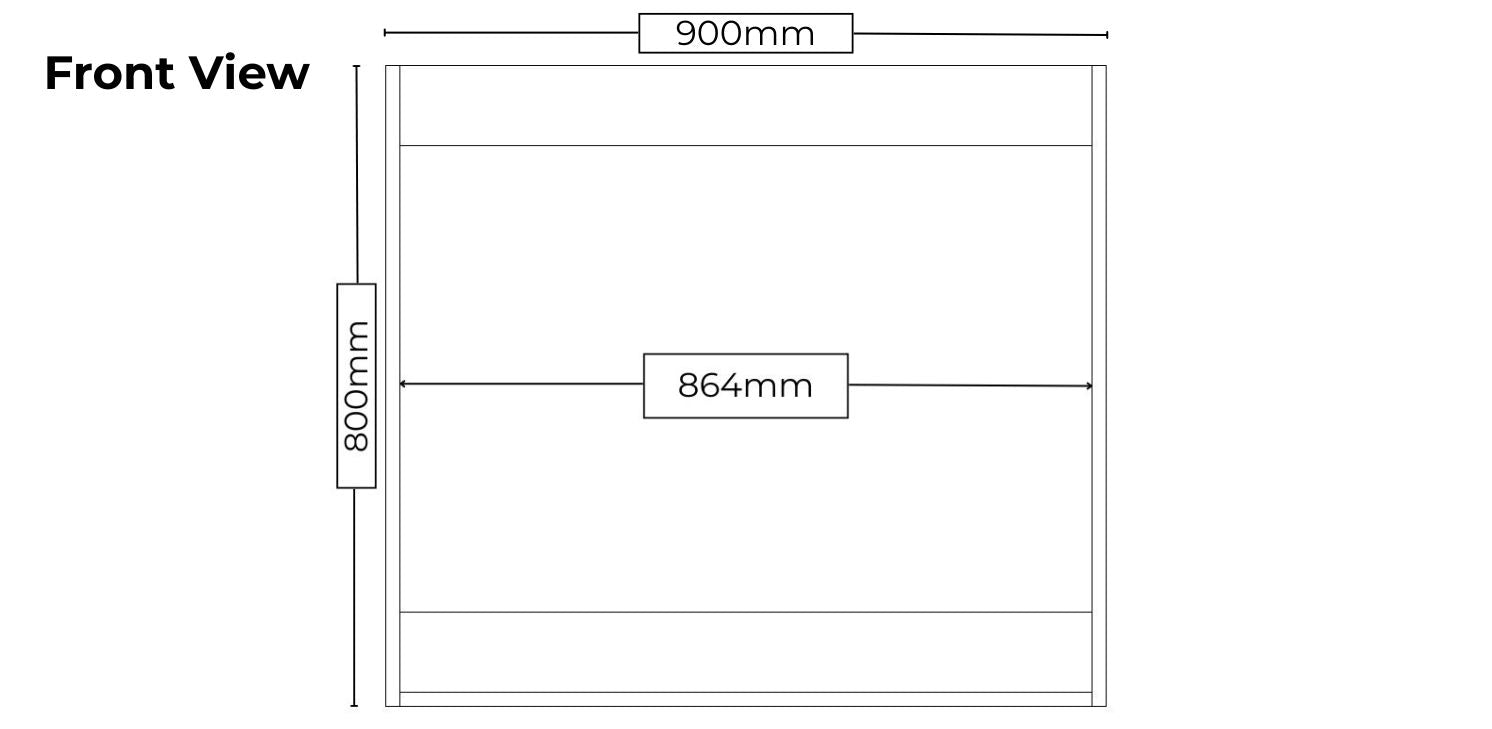 90cm - Oven Base Cabinet - METOD