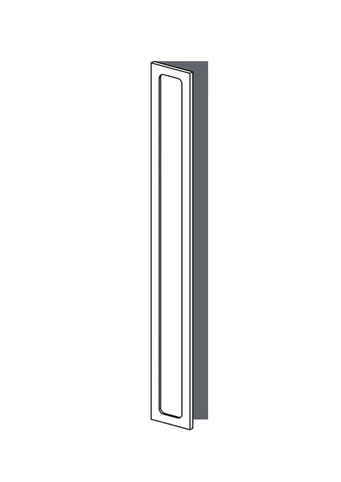 25x200 - Left Hung - Round Shaker - Painted (2Pac Poly) - PAX, line drawing
