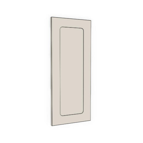 300mm Cabinet Door (297x717mm) - Round Shaker - Painted (2Pac Poly), line drawing