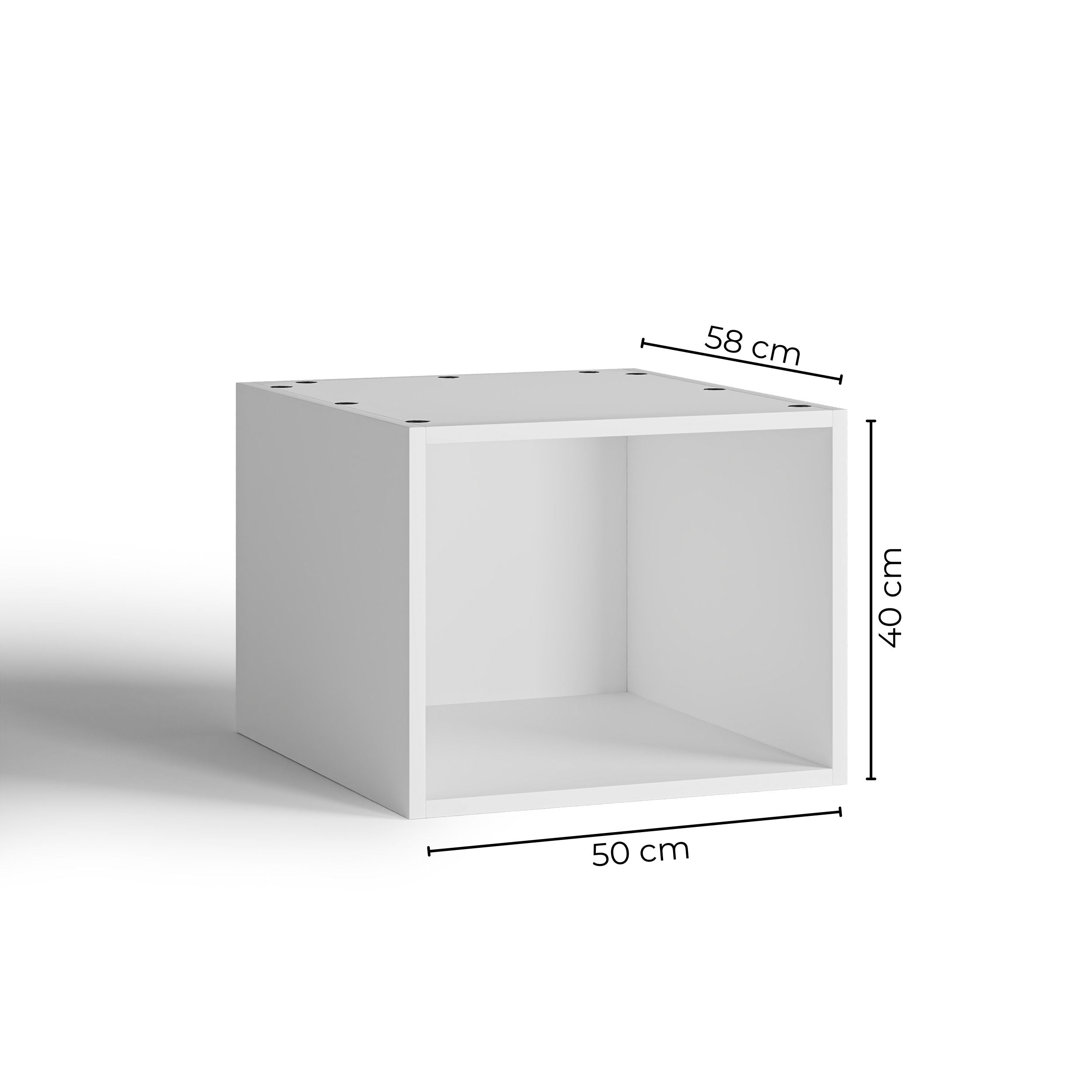 50x40 - Cabinet (58cm D) No Doors - PAX