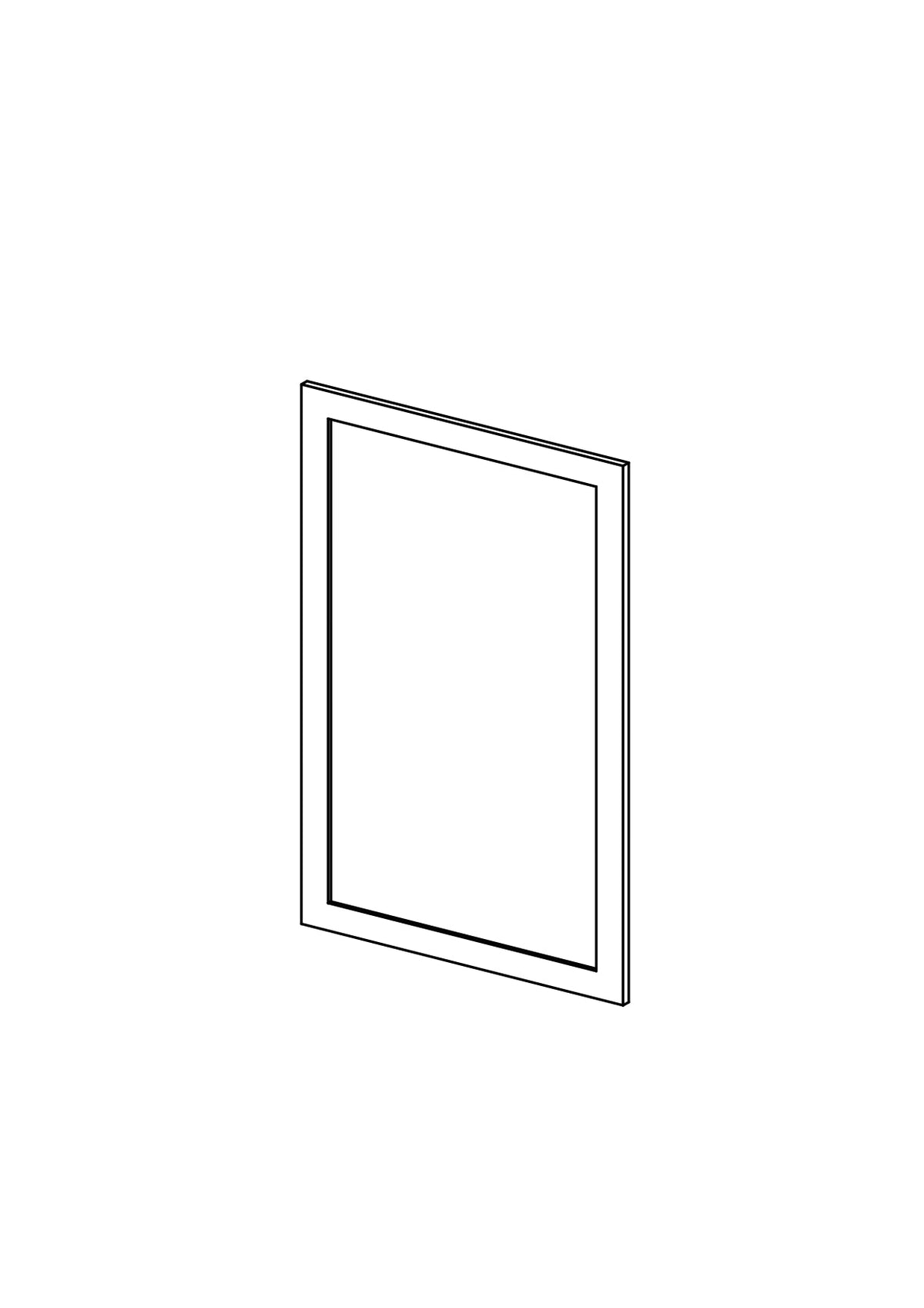 40x60 Drawer - Shaker - Painted (2Pac Poly) - METOD, line drawing