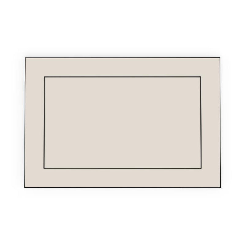 600mm 1 Drawer Panel (597x287mm) - Shaker - Painted (2Pac Poly), line drawing