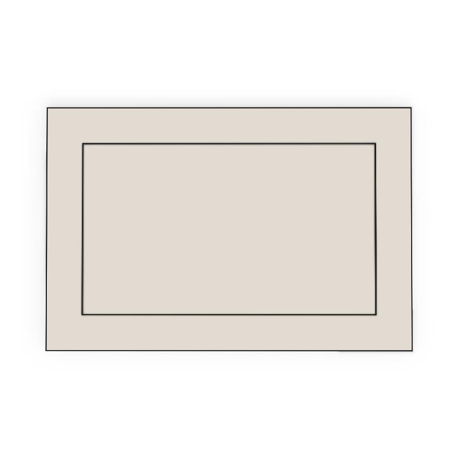 600mm 1 Drawer Panel (597x287mm) - Shaker - Painted (2Pac Poly), line drawing