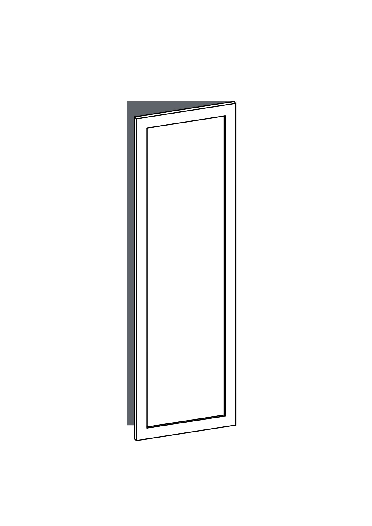 60x200 - Right Hung - Shaker - NAVURBAN™ - METOD