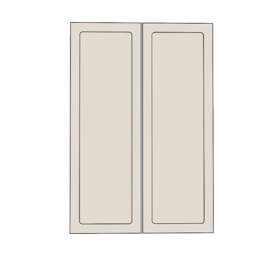 900mm Medium Pantry Doors (2pk) - Round Shaker - Painted (2Pac Poly) - KABOODLE
