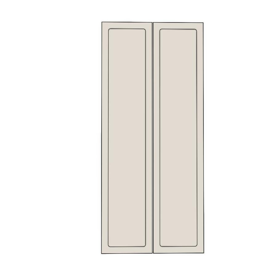 900mm Pantry Doors (2pk)  - Round Shaker - Unpainted (Raw) - KABOODLE