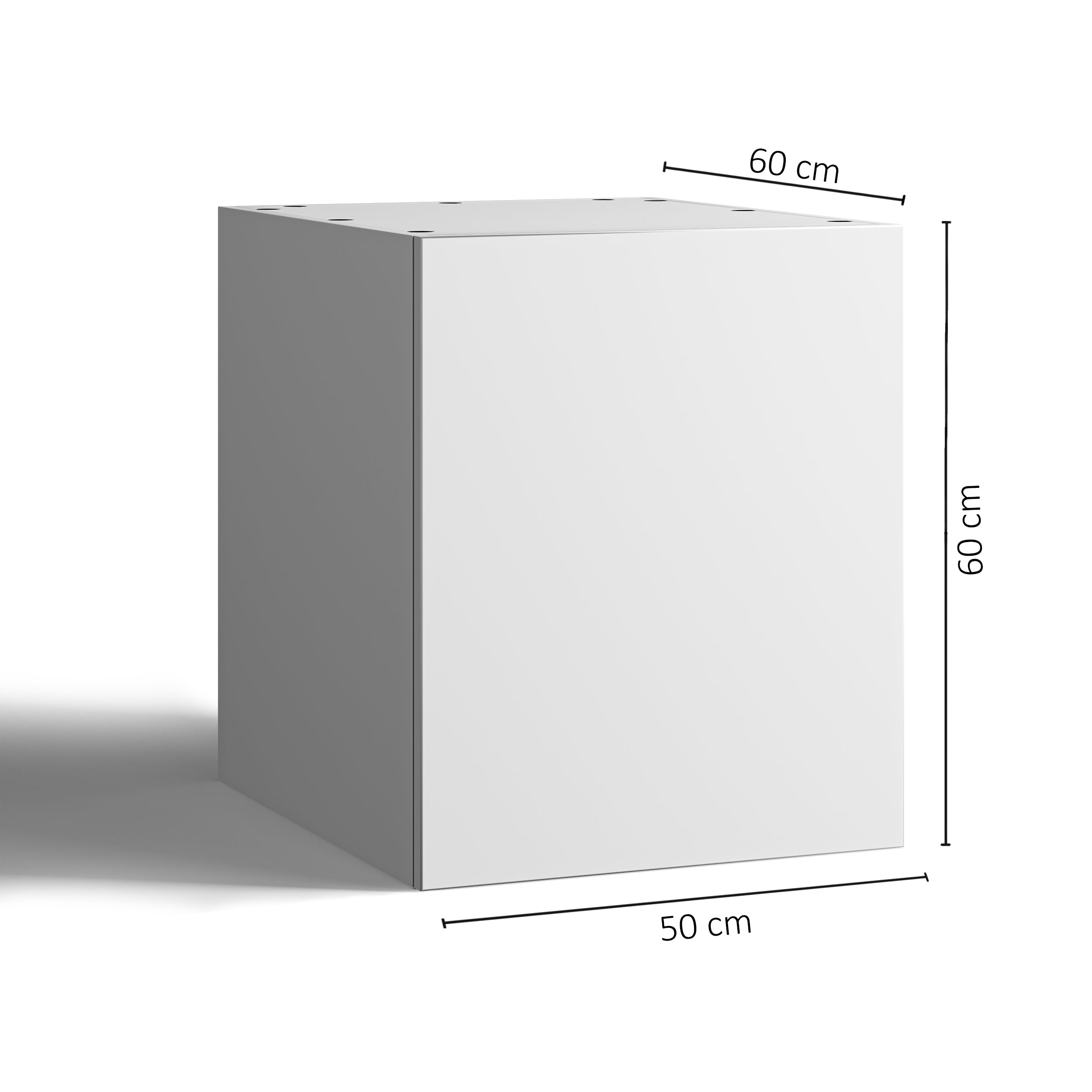 50x60 - Cabinet (58cm D) w Door - Woodgrain - PAX