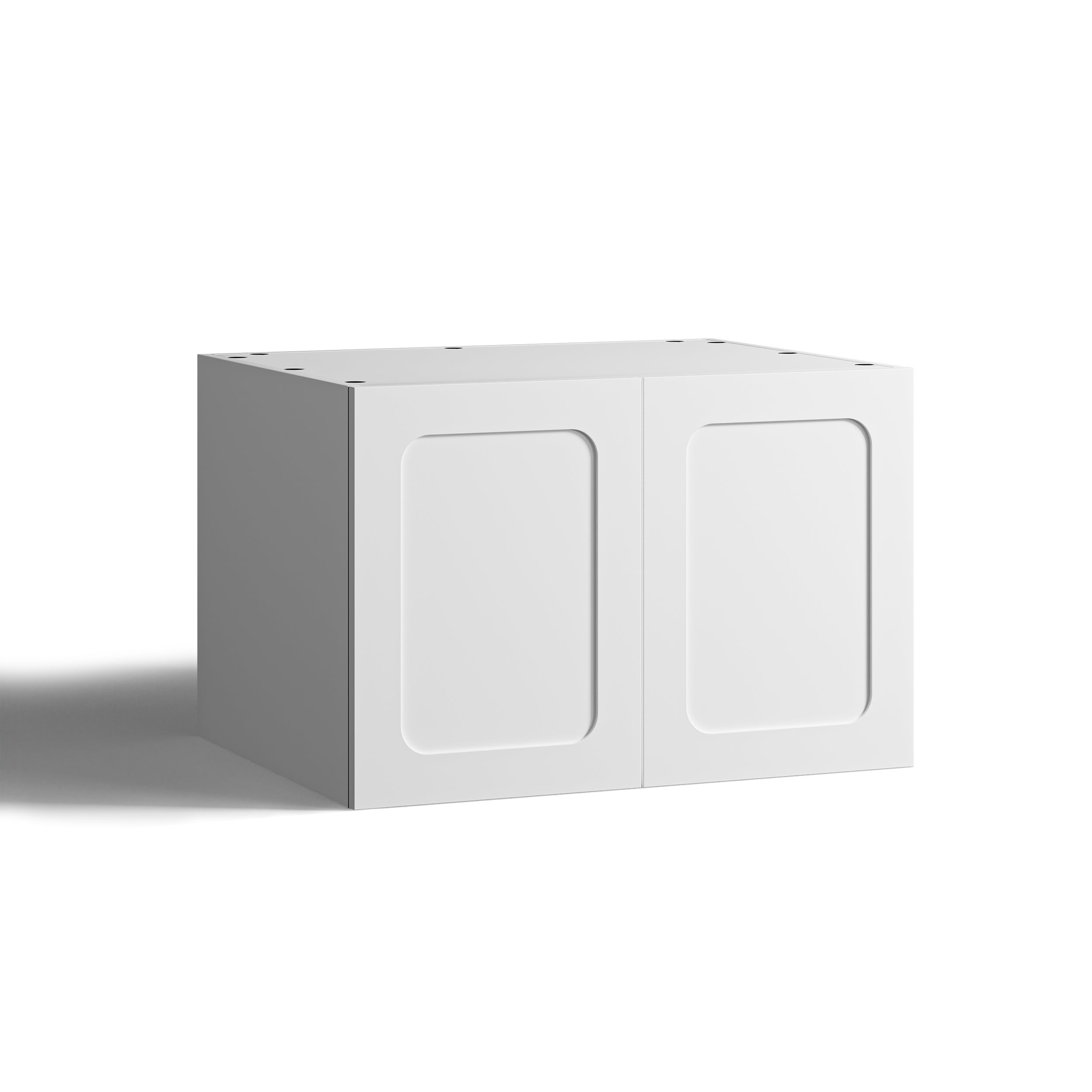 75x50 - Cabinet (58cm D) w 2 Doors - Round Shaker - RAW - PAX