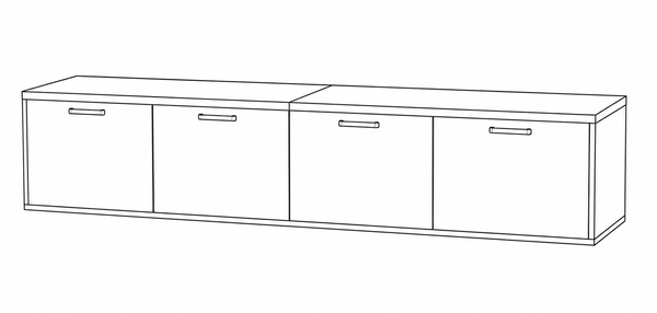 TV unit, 240cm wide