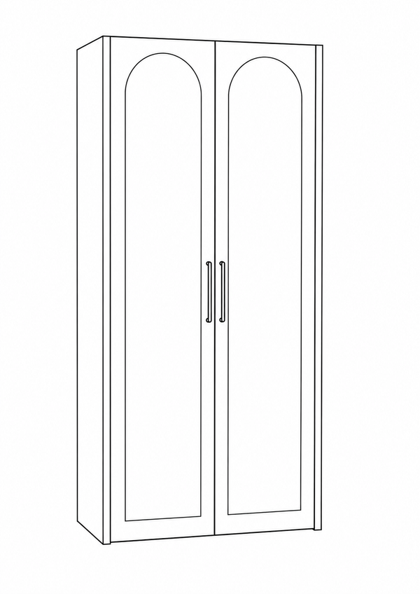 Wardrobe, 100cm wide