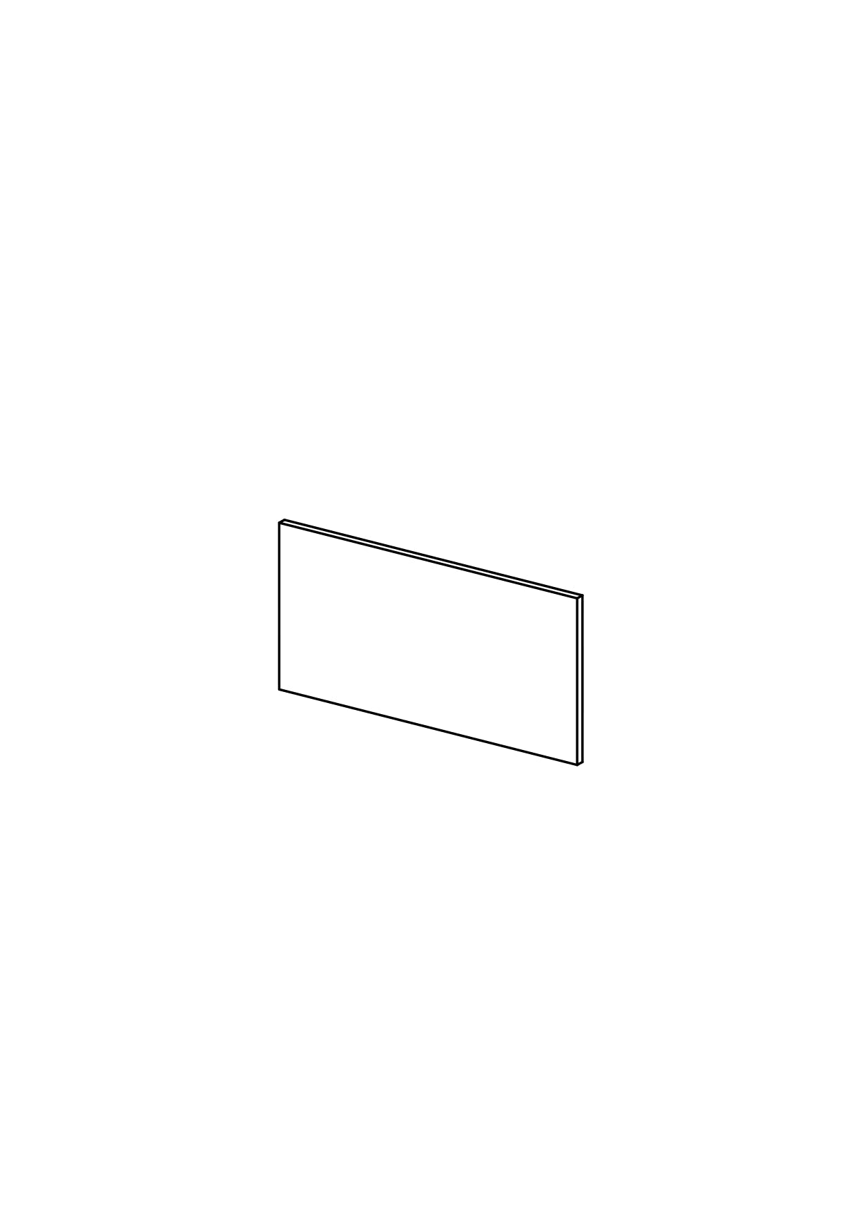 40x20 Drawer - Plain - Timber Veneer - METOD
