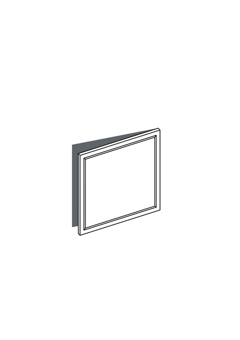 60x64 - Right Hung - French Shaker - Painted (2Pac Poly) - BESTA, line drawing