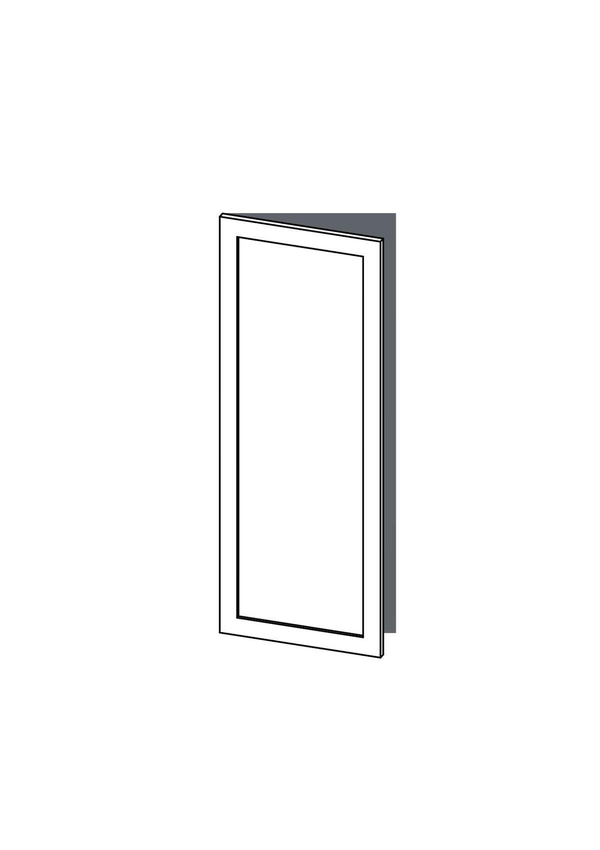 60x160 - Left Hung - Shaker - Painted (2Pac Poly) - METOD, line drawing