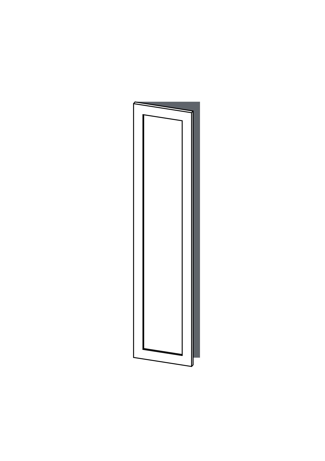 40x180 - Left Hung - Shaker - NAVURBAN™ - METOD