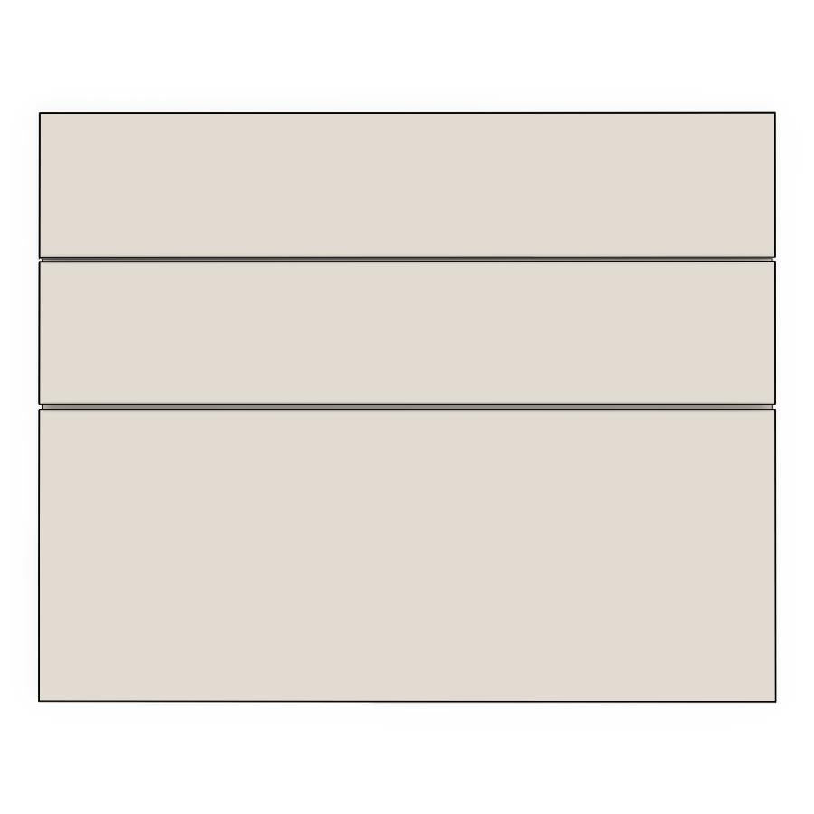 900mm 3 Drawer Panels - Plain - Unpainted (Raw) - KABOODLE