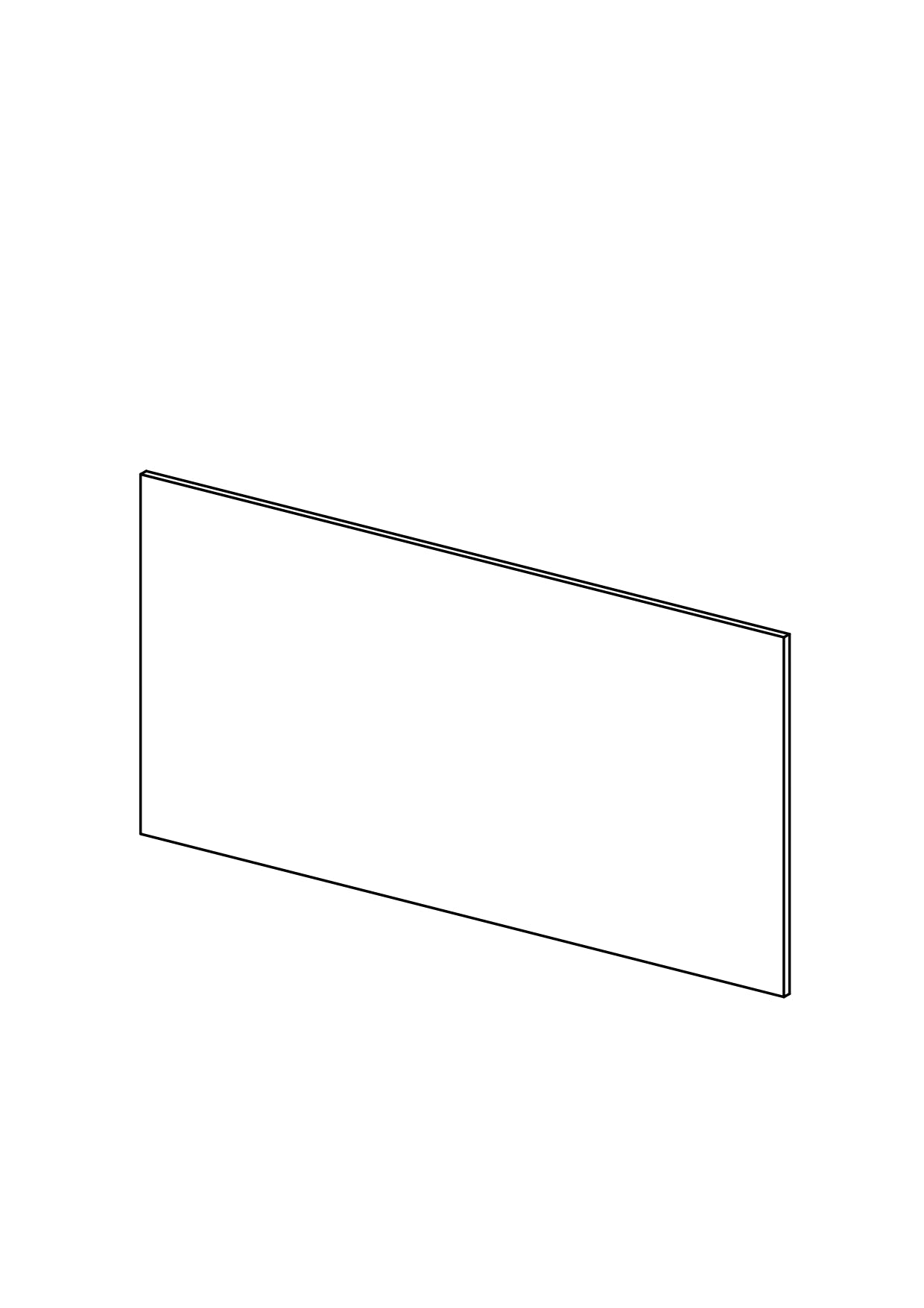 80x40 Drawer - Plain - Timber Veneer - METOD