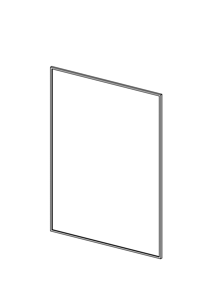 60x80 Drawer - Slim Shaker - Unpainted (Raw) - METOD, line drawing