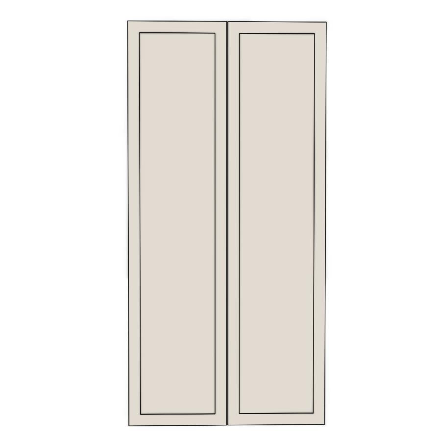 900mm Medium Pantry Doors (2pk) - Shaker - Painted (2Pac Poly) - KABOODLE