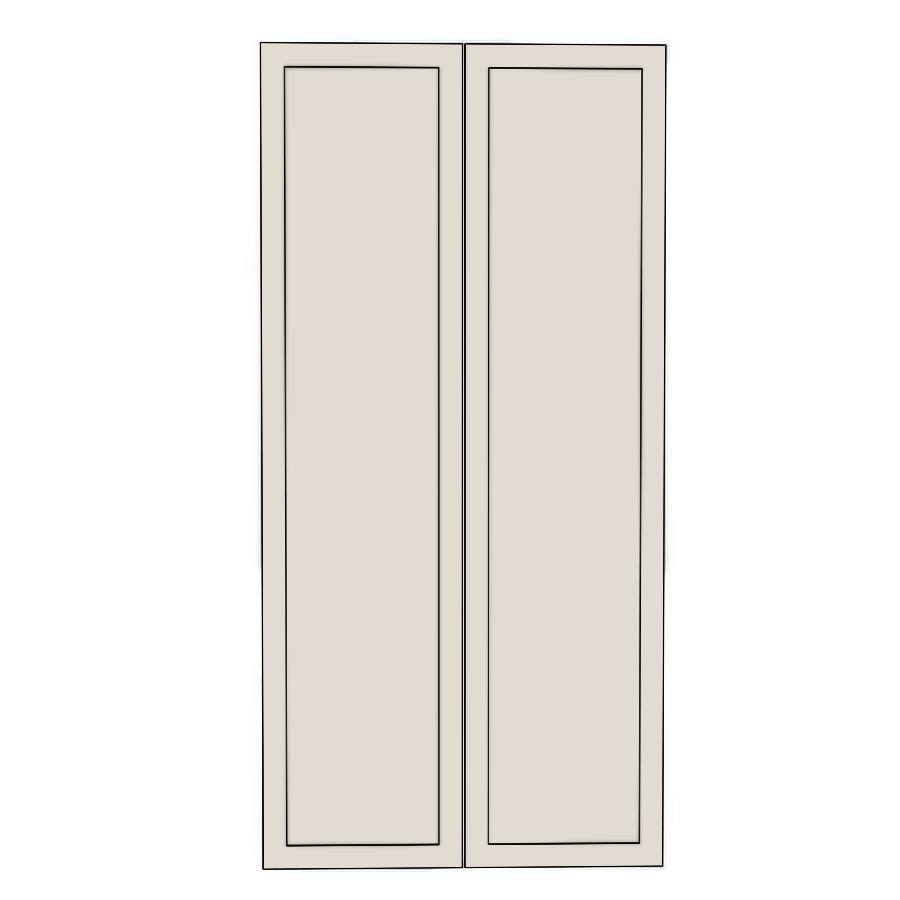 900mm Medium Pantry Doors (2pk) (447x1335mm) - Shaker - Unpainted (Raw), line drawing