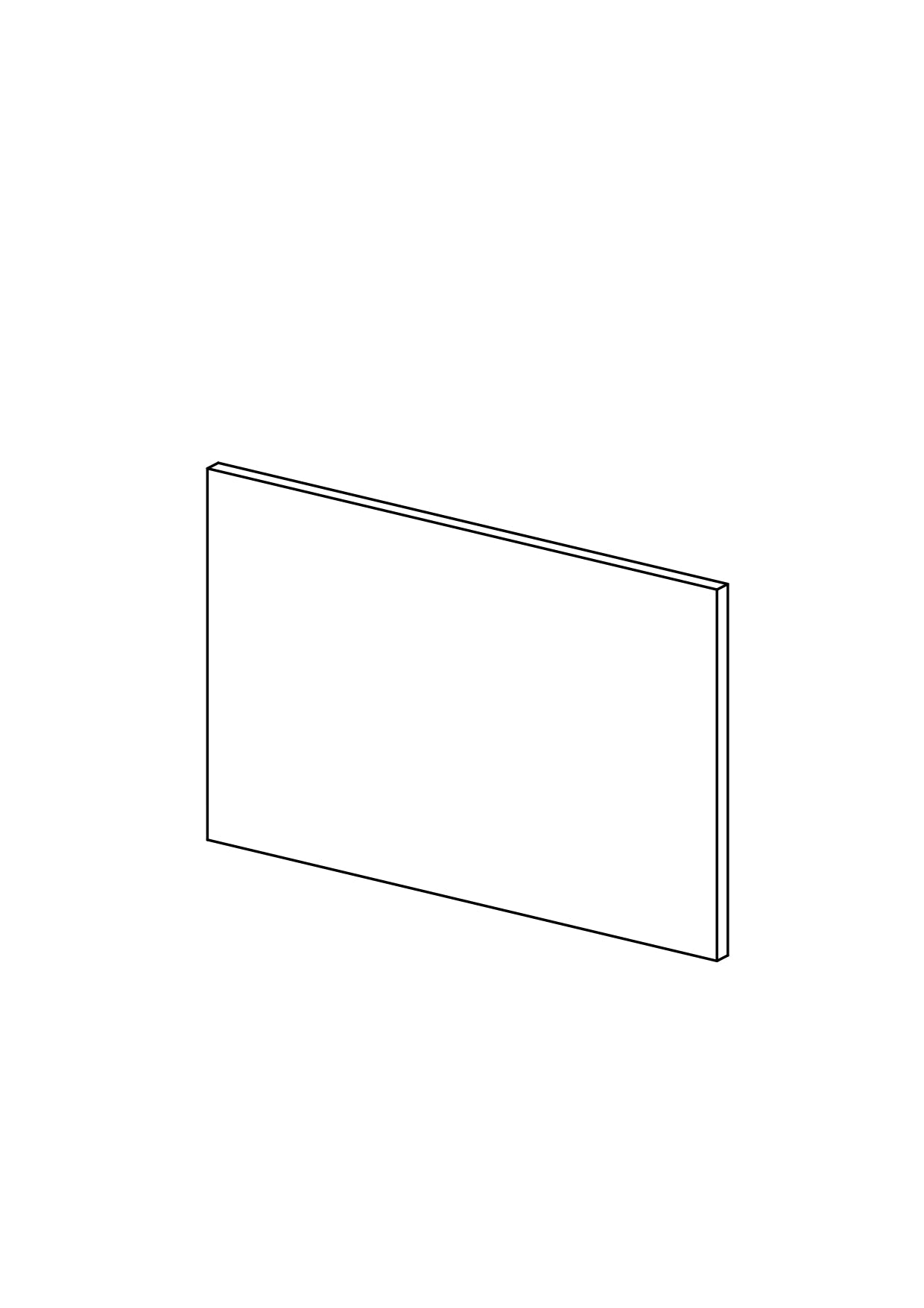 140x90 - Cover Panel - Plain - Timber Veneer - METOD
