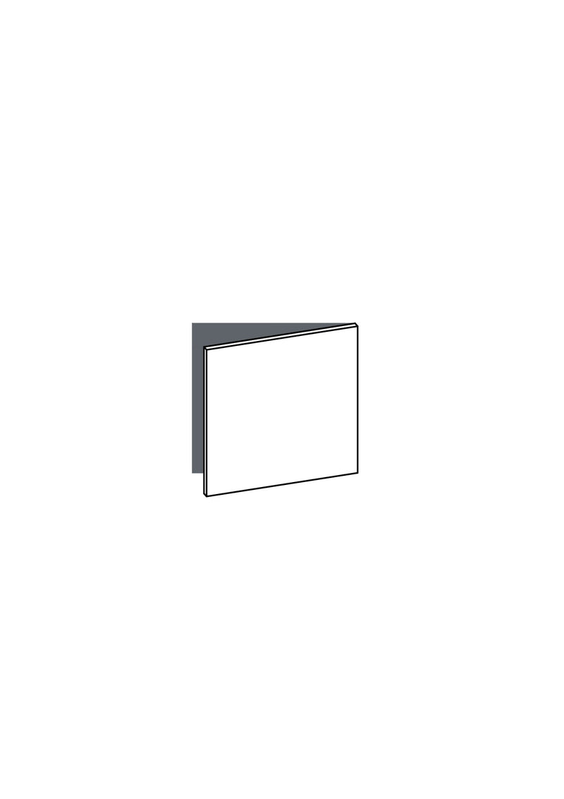 60x63 - Right Hung (Overhang) - Woodgrain - METOD, line drawing