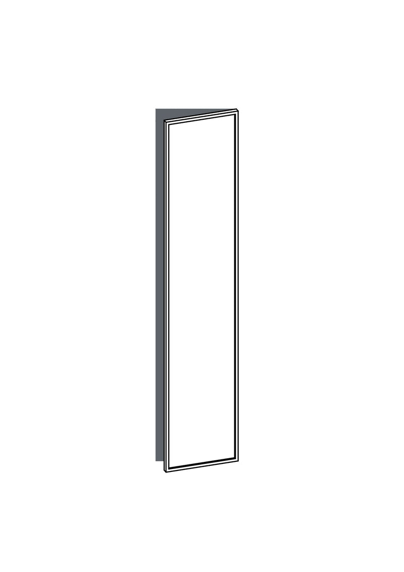 40x200 - Right Hung - Slim Shaker - Unpainted (Raw) - METOD, line drawing