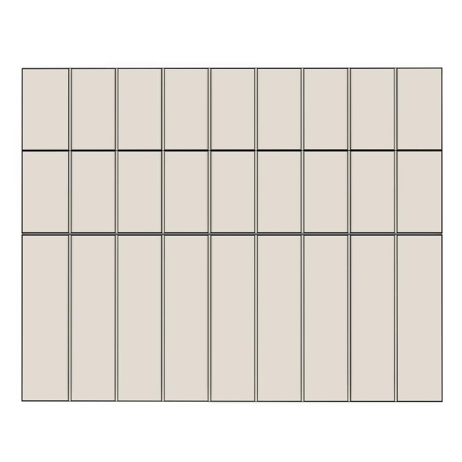 900mm 3 Drawer Panels - Coastal - Unpainted (Raw) - KABOODLE