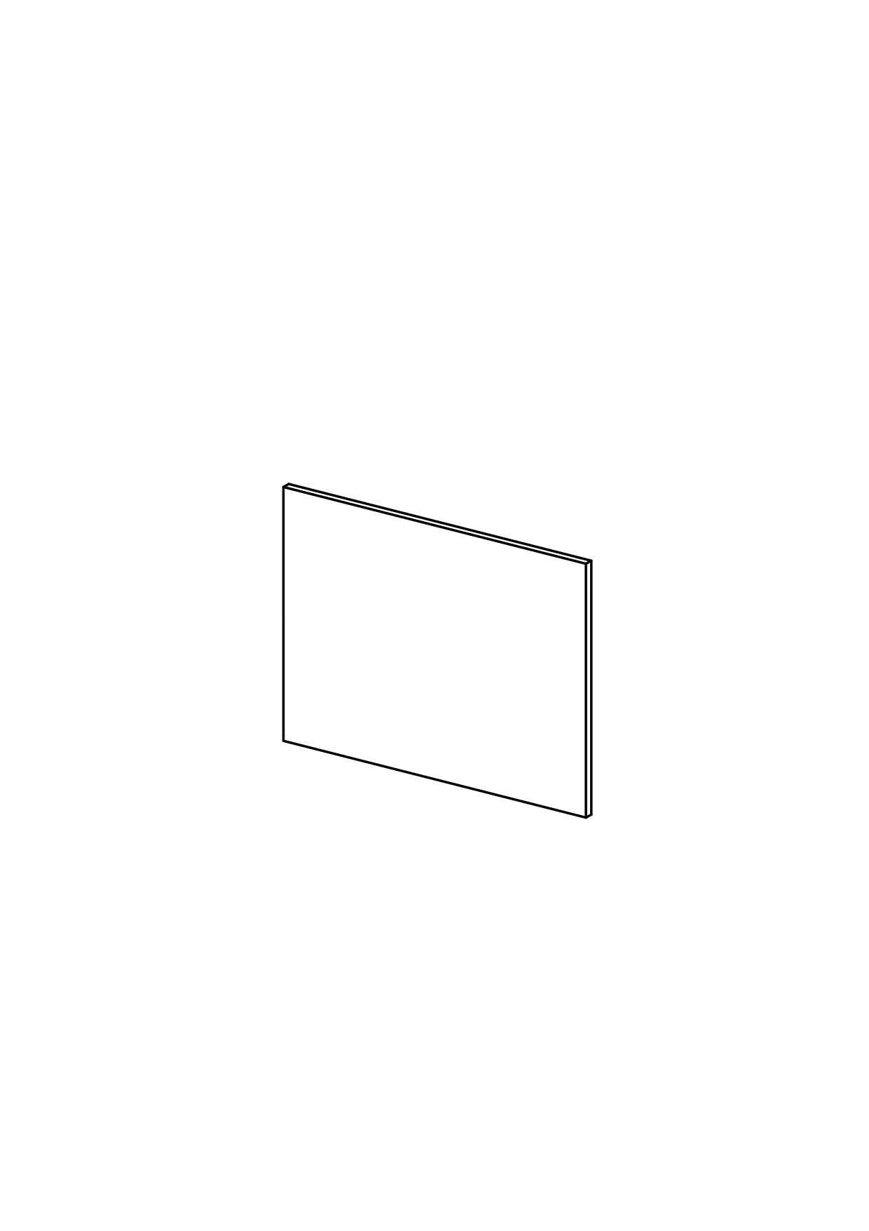 40x30 - Drawer - Laminex - METOD — made to fit METOD