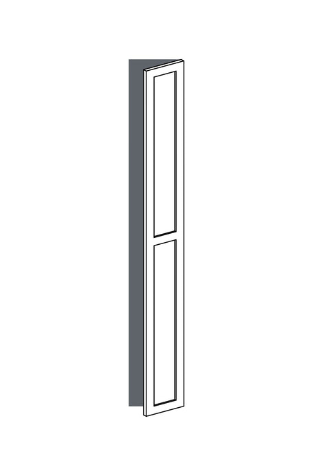25x200 - Right Hung - Shaker With Center Rail - Painted (2Pac Poly) - PAX, line drawing