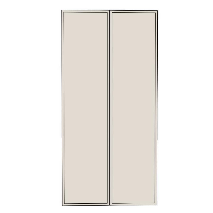 900mm Medium Pantry Doors (2pk) - Slim Shaker - Painted (2Pac Poly) - KABOODLE