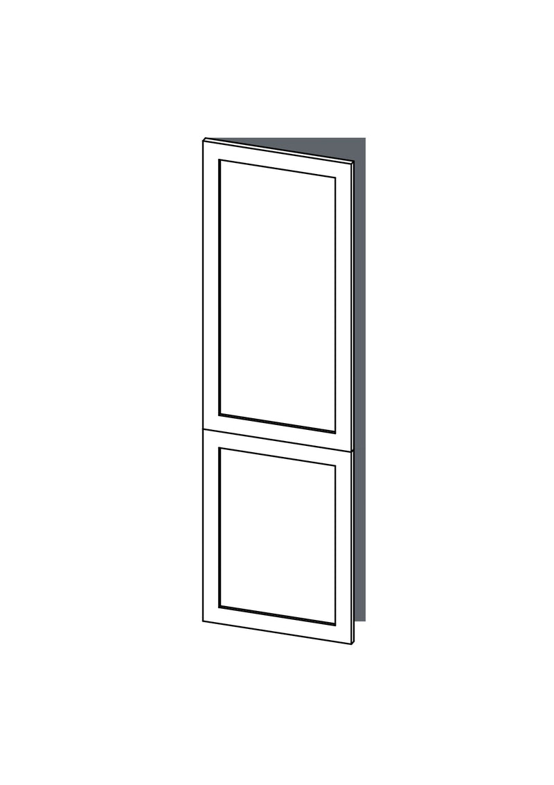 60x200 - Left Hung (Fridge) - Shaker - Painted (2Pac Poly) - METOD, line drawing