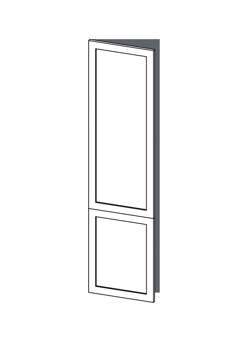 60x240 - Left Hung (Fridge) - Shaker - Unpainted (Raw) - METOD, line drawing