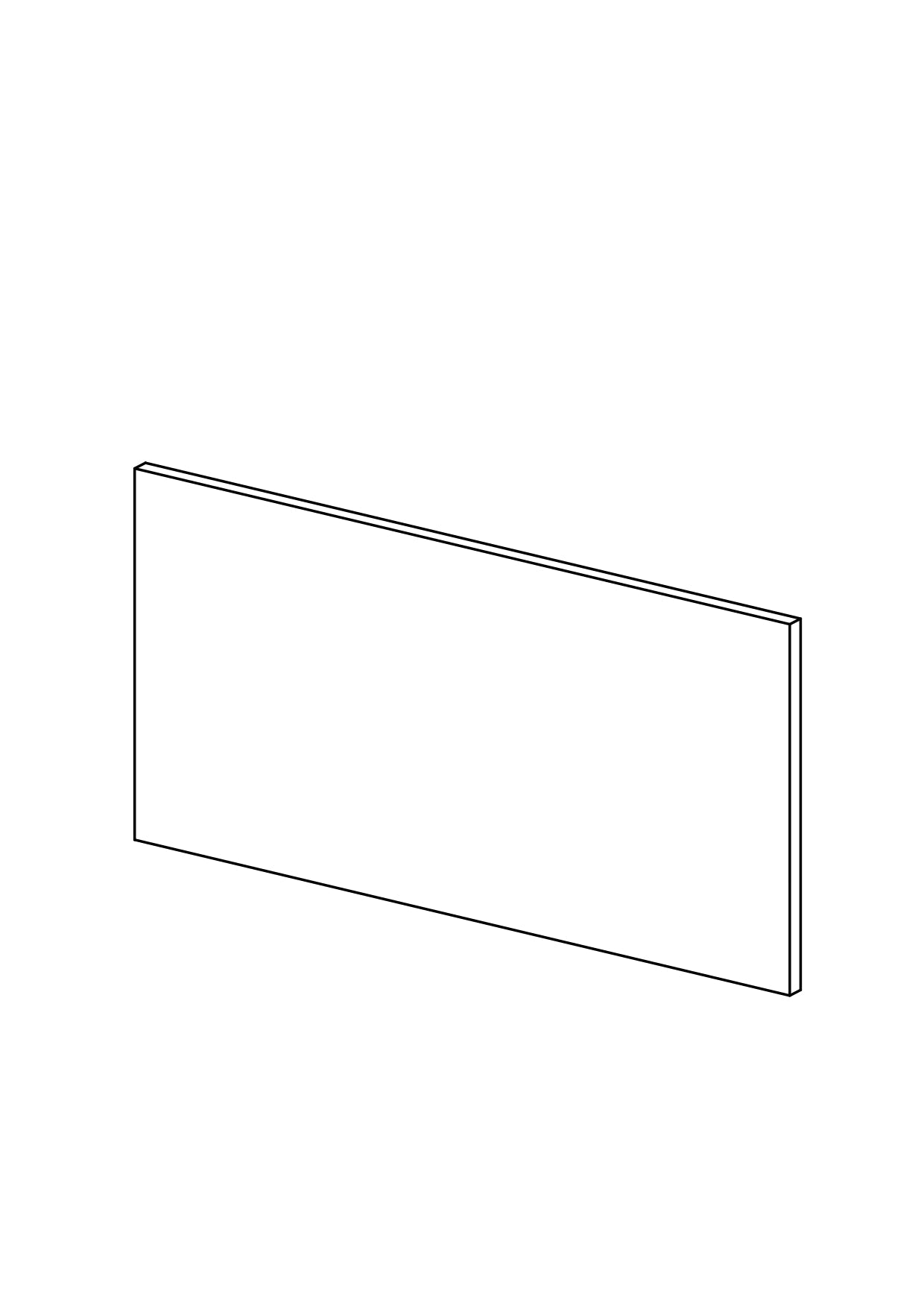 180x90 - Cover Panel - Laminex - METOD — made to fit METOD