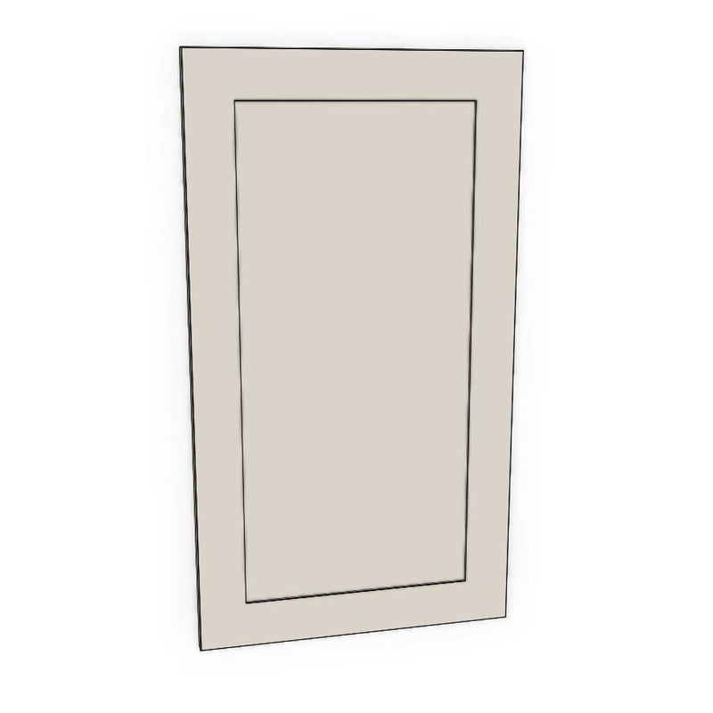 400mm Cabinet Door (397x717mm) - Shaker - Unpainted (Raw), line drawing