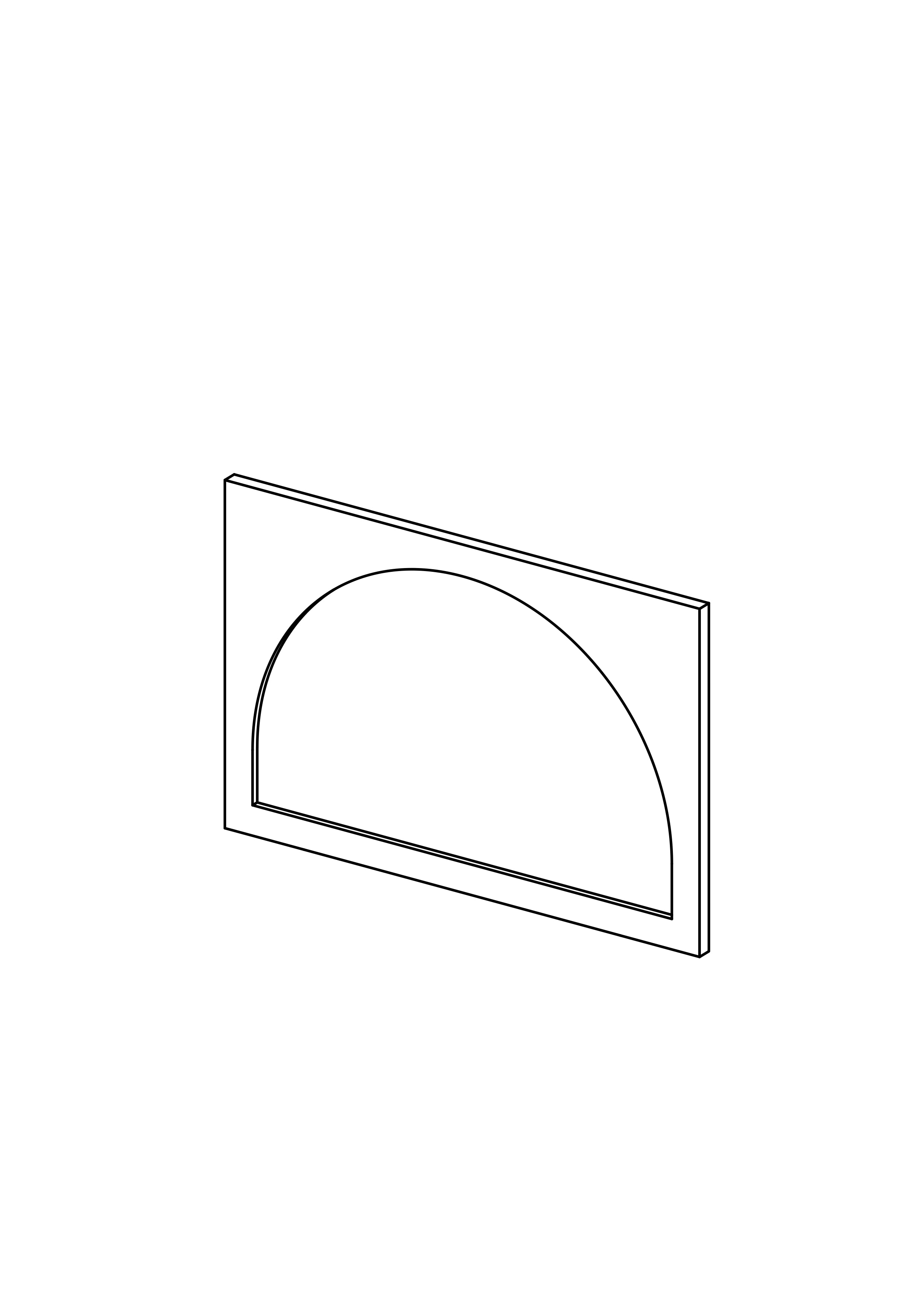 60x40 Drawer - Arch - Painted (2Pac Poly) - METOD