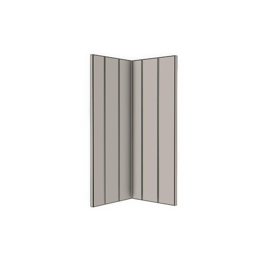 Corner Base Cabinet Doors (2pk) - Coastal - Painted (2Pac Poly) - KABOODLE