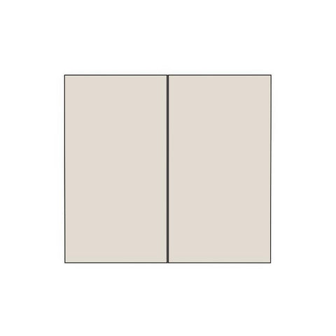 600mm Medium Rangehood Doors (2pk) (297x547mm) - Plain - Painted (2Pac Poly), line drawing