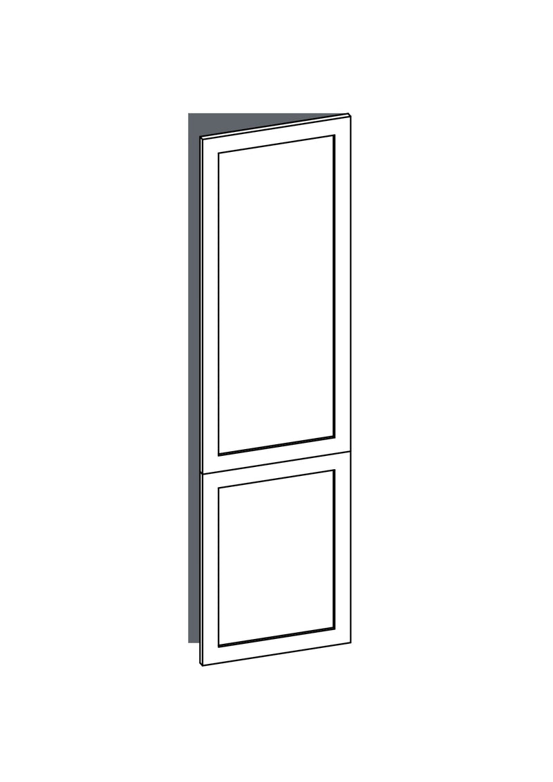 60x220 - Right Hung (Fridge) - Shaker - Painted (2Pac Poly) - METOD, line drawing
