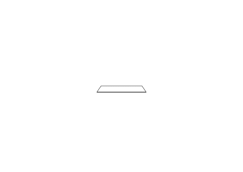 42x64 Top (If Using Side Panels)- Woodgrain - BESTA, line drawing