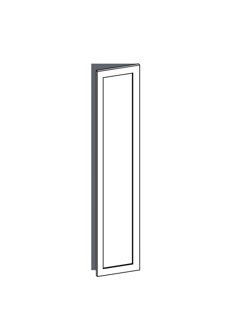 40x200 - Right Hung - Shaker - Painted (2Pac Poly) - METOD, line drawing