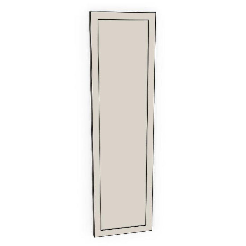 200mm Cabinet Door (197x717mm) - Slim Shaker - Unpainted (Raw), line drawing