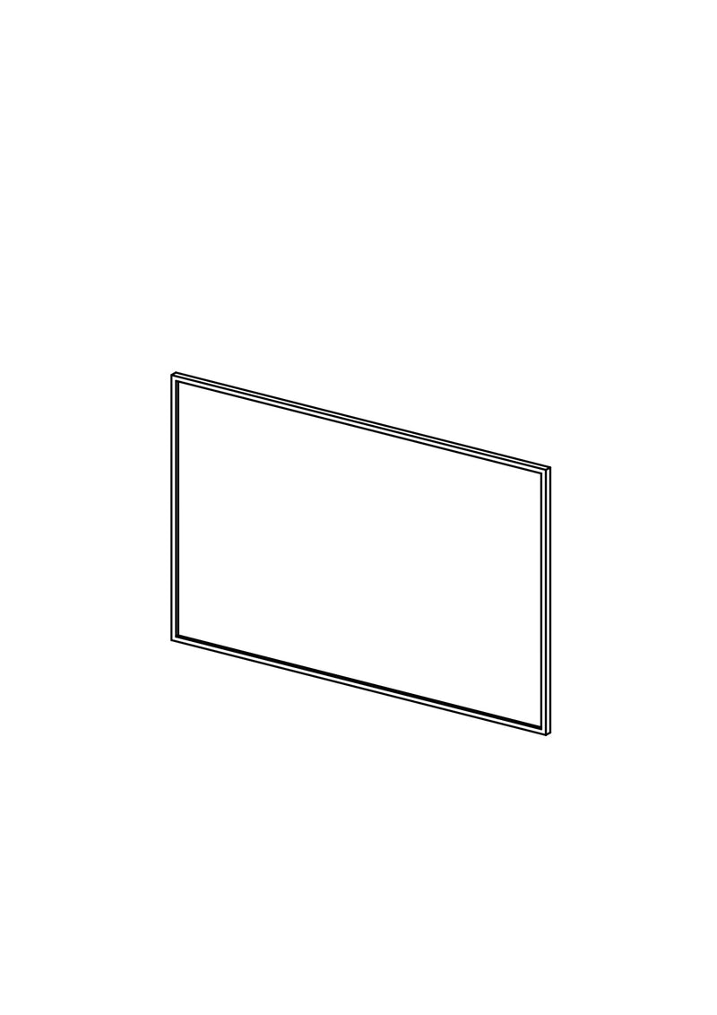 60x38  Drawer - Slim Shaker - Painted (2Pac Poly) - BESTA, line drawing