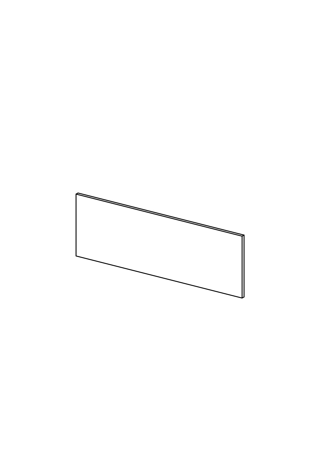 60x20 Drawer - Plain - Unpainted (Raw) - METOD