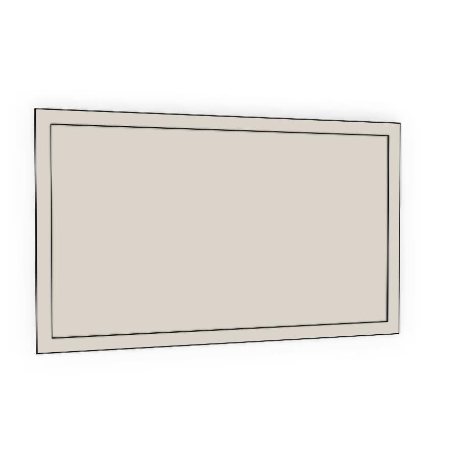 600mm Slimline Door (597x357mm) - Slim Shaker - Unpainted (Raw), line drawing