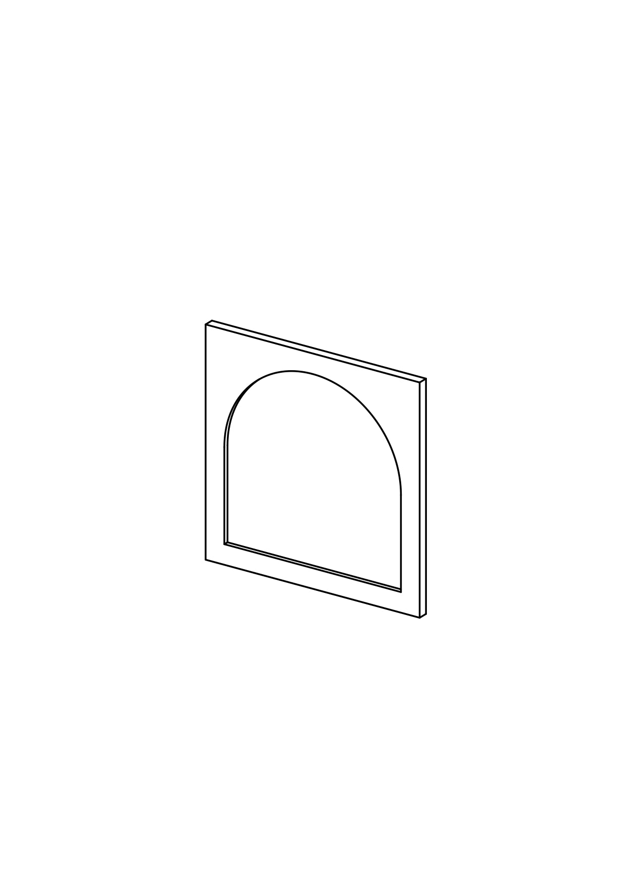 40x40 Drawer - Arch - Unpainted (Raw) - METOD