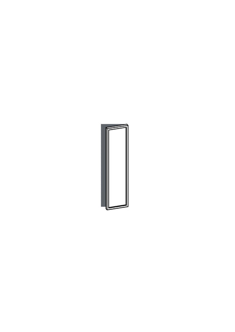 20x80 - Right Hung - Slim Shaker - Painted (2Pac Poly) - METOD, line drawing