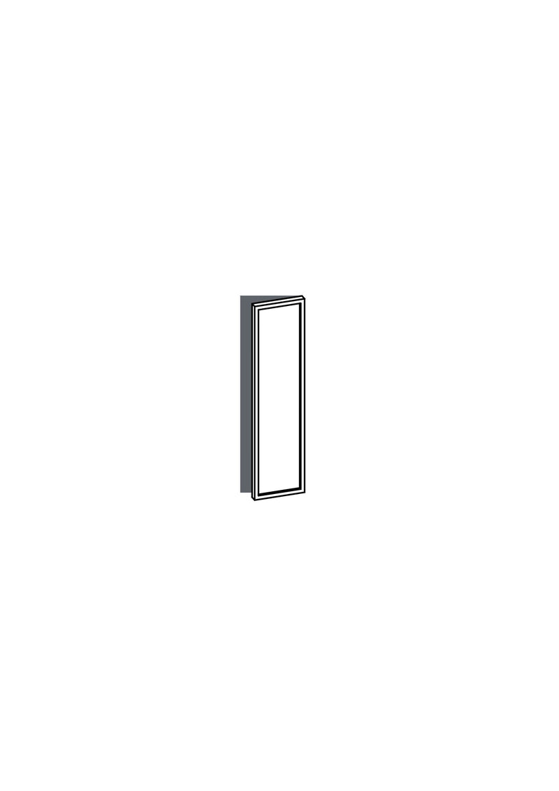 20x80 - Right Hung - Slim Shaker - Painted (2Pac Poly) - METOD, line drawing