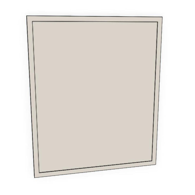 600mm Cabinet Door (597x717mm) - Slim Shaker - Unpainted (Raw), line drawing