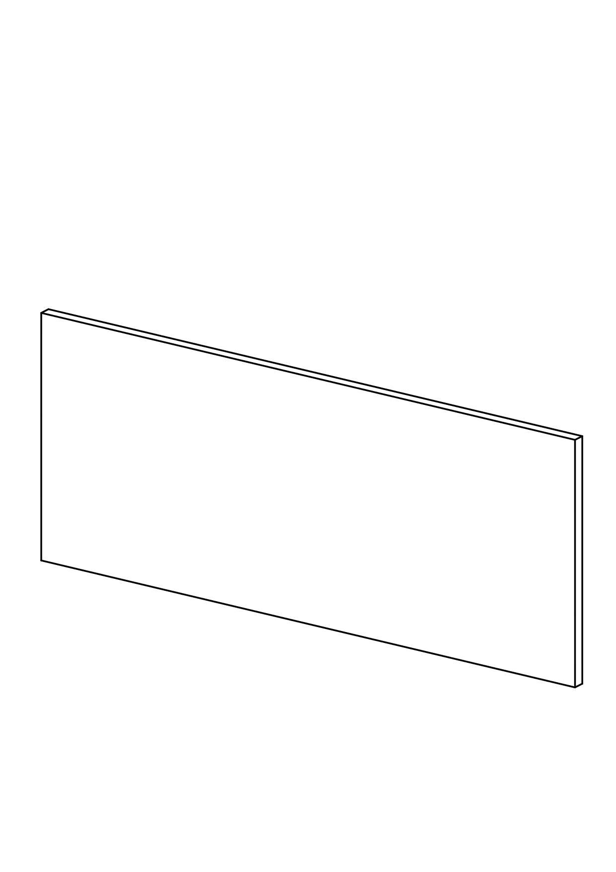 220x90 - Cover Panel - Plain - Timber Veneer - METOD