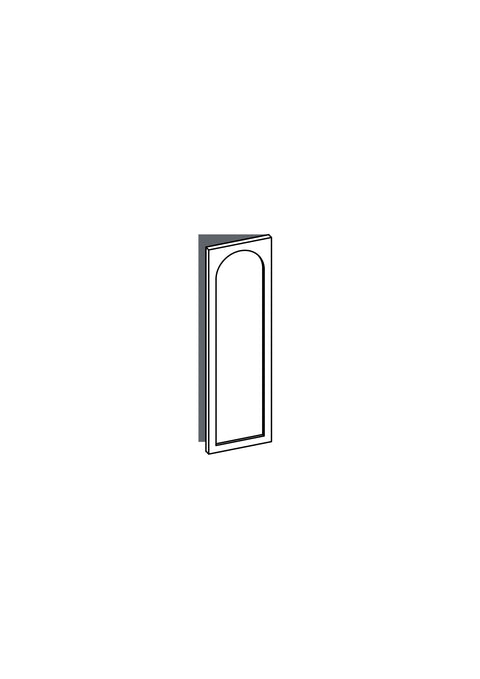 30x100 - Right Hung - Arch - Painted (2Pac Poly) - METOD, line drawing